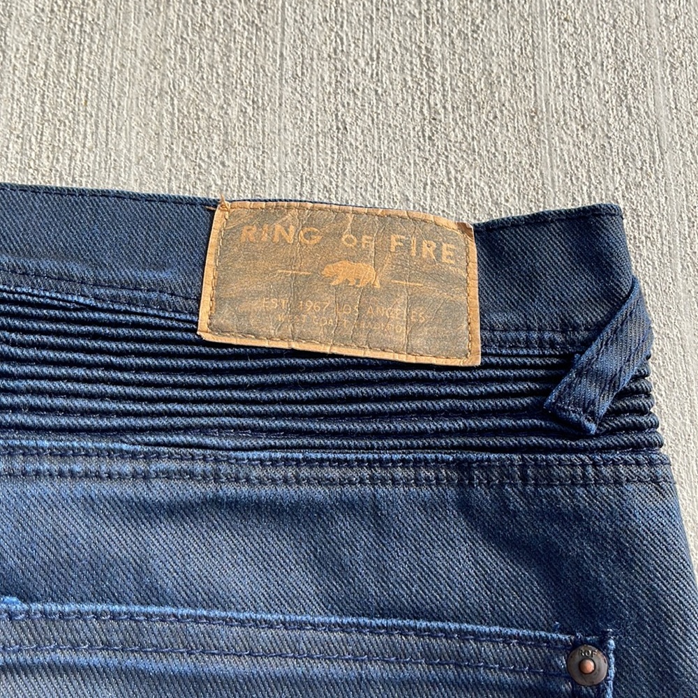 Ring of Fire Mens Dark Navy 32x32 Slim Jeans - Picture 11 of 15